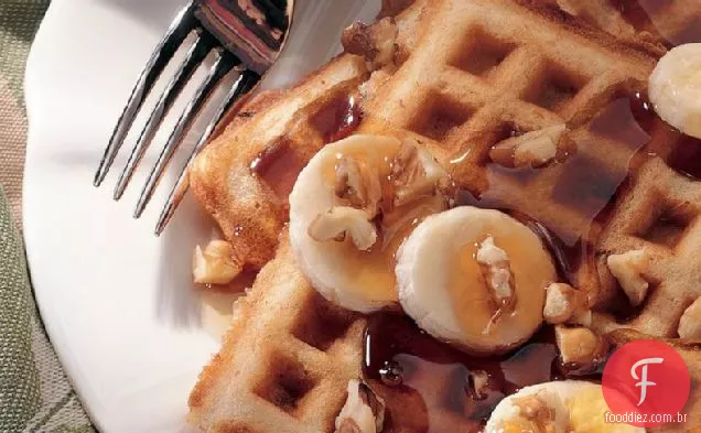 Waffles Banana-Porca