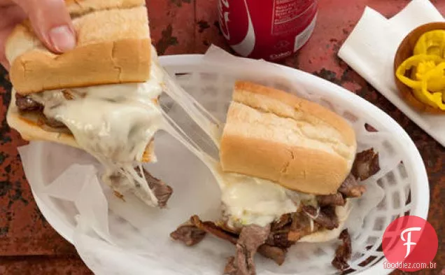 Fácil Philly Cheesesteaks