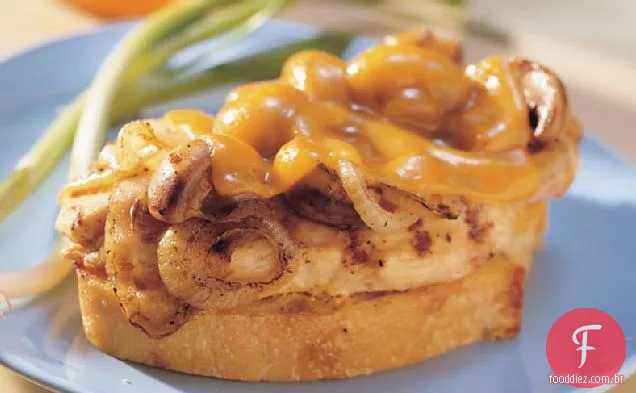 Cheddar Grelhado-Sanduíches De Filé De Frango