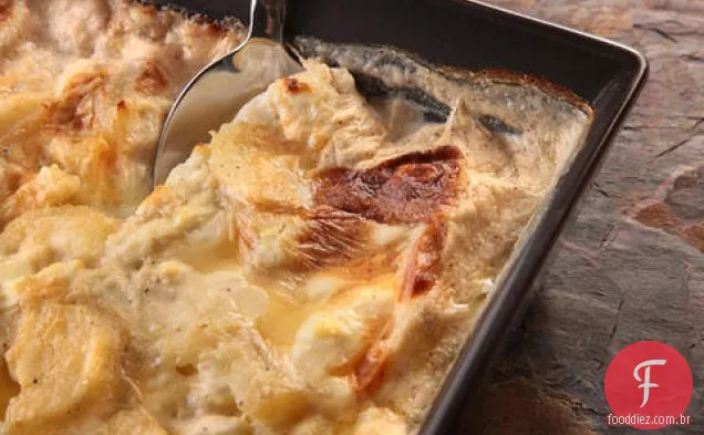 Gratinado de batata com Chèvre