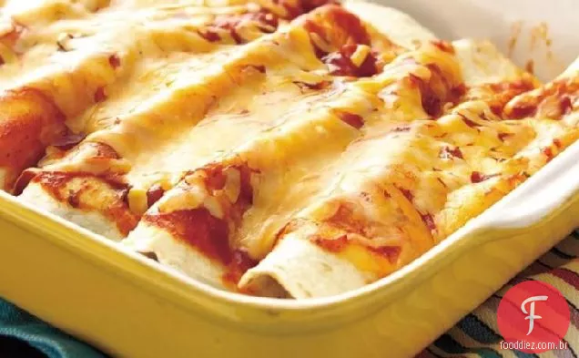 Espinafre e Enchiladas de carne