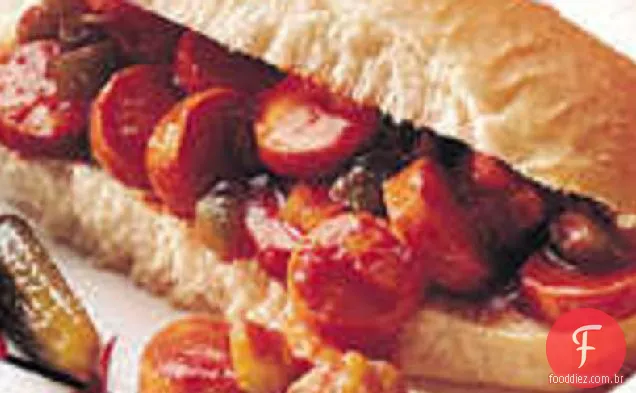 Sloppy Hot Dogs
