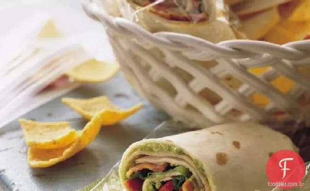 Peru, bacon e guacamole Wraps