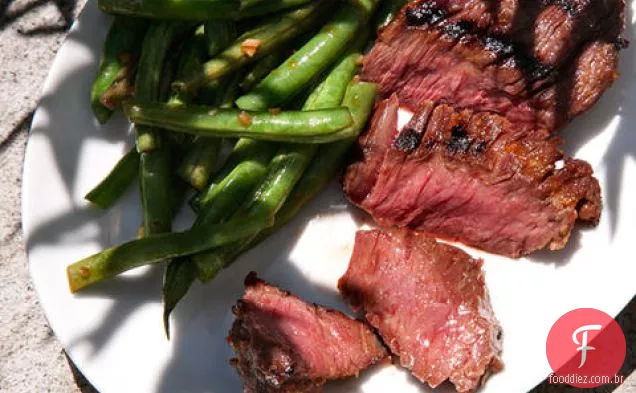 Bife de saia grelhado com Miso vermelho