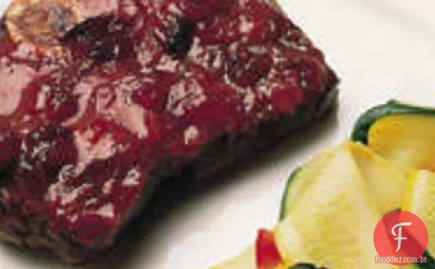 Carne de veado com molho de ameixa