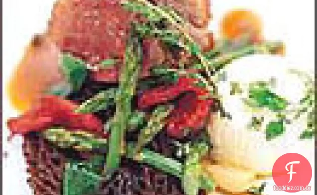 Cremalheira do Cordeiro com tomate assado Jus