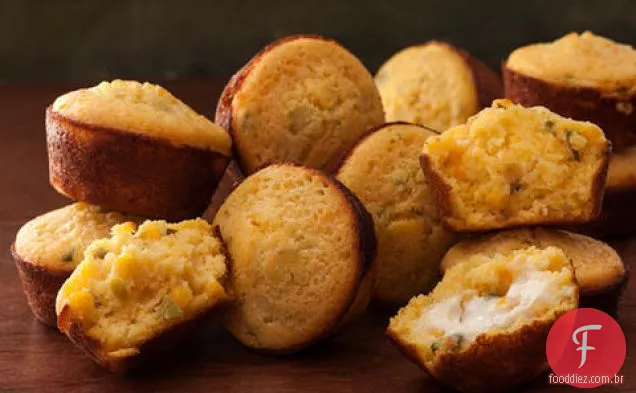 Muffins De Pão De Milho Jalapeño