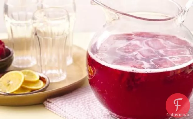 Limonada De Framboesa Espumante (Tamanho Da Multidão)