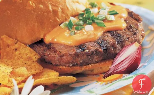 Cheeseburgers Nacho Grelhados