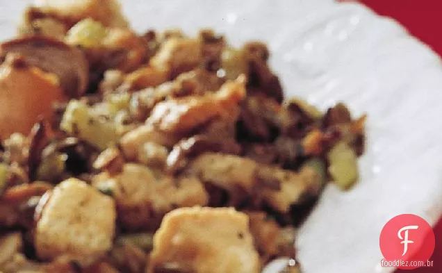 Massa fermentada de fogão lento e recheio de Arroz Selvagem