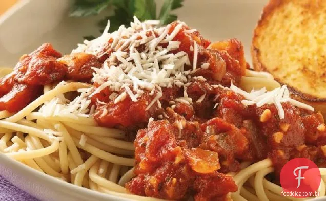 Molho Marinara com espaguete