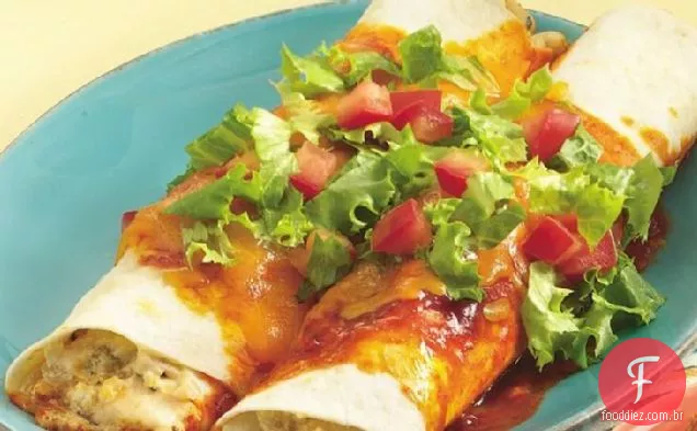 Enchiladas de frango picante para dois