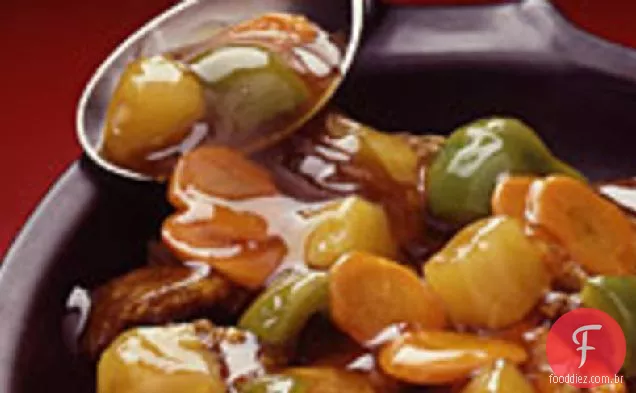 Carne doce e azeda