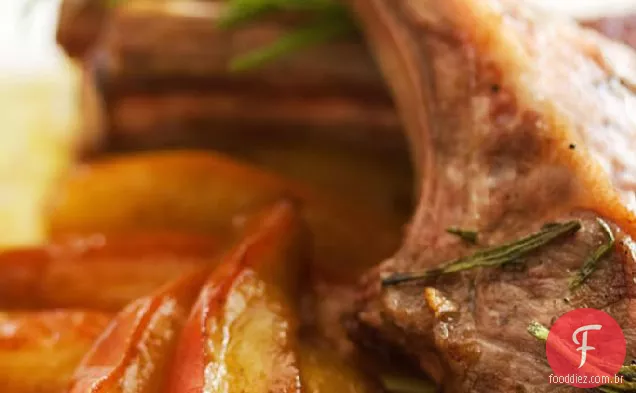 Costeletas De Cordeiro Com Receita De Peras Curry