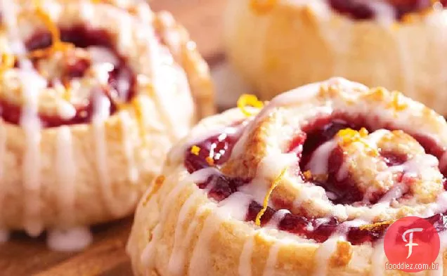 Rolos De Framboesa Com Duas Gotas