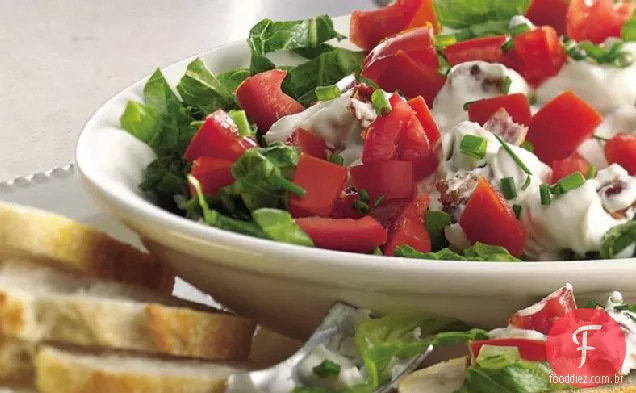 Bacon, alface e tomate