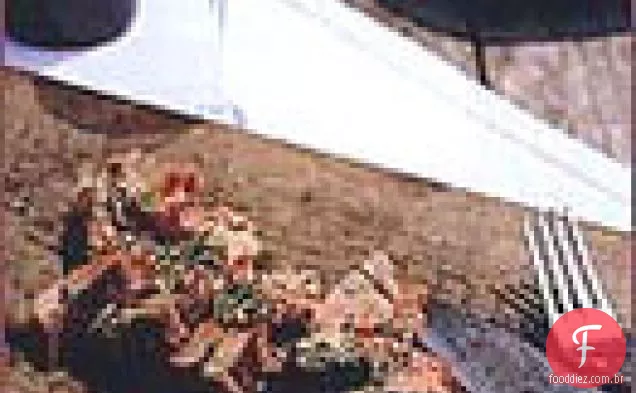 Cordeiro assado com batatas e alecrim Chimichurri