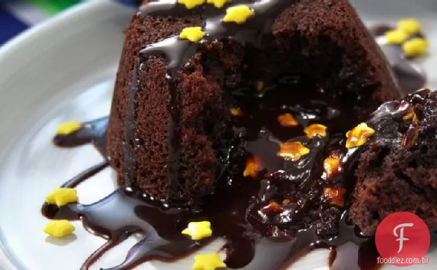 Meia-Noite Quente Brownie Cupcakes