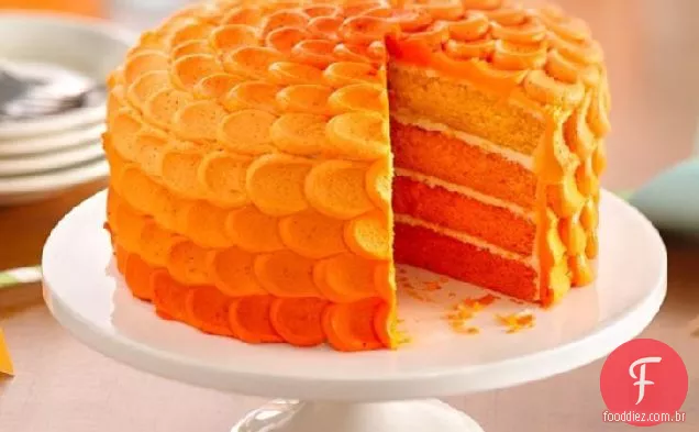 Bolo Ombre Tangerina