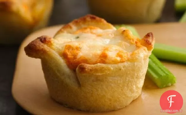 Buffalo Frango Aperitivo Cupcakes
