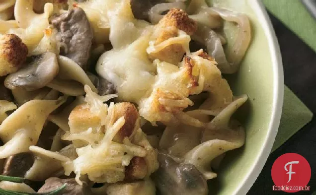 Cebola Francesa-Carne-Macarrão Assar