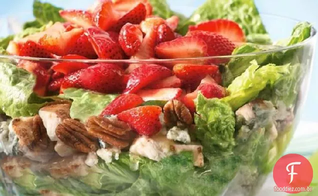 Salada De Frango Em Camadas De Verão