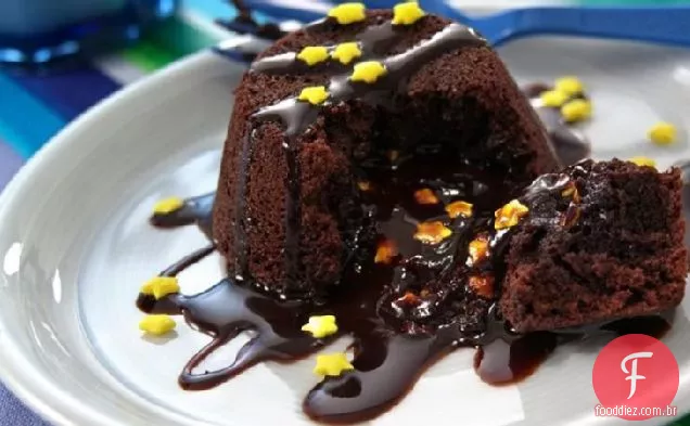 Meia-Noite Quente Brownie Cupcakes