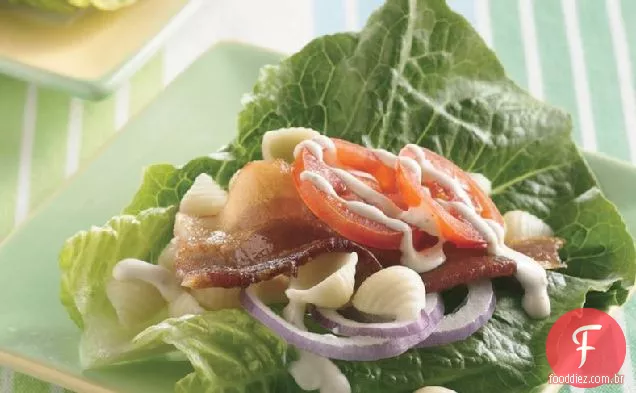 Salada de massa BLT com molho de Rancho