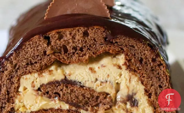 Bolo De Manteiga De Amendoim Com Chocolate