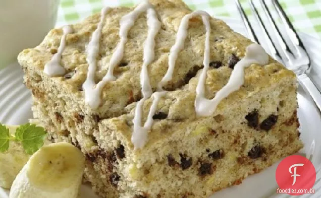 Bolo De Café Com Chip De Banana E Chocolate
