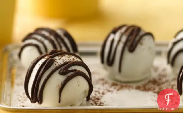 Trufas em preto e branco