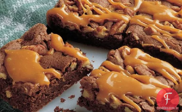 Caramelo Pegajoso-Brownies De Noz-Pecã