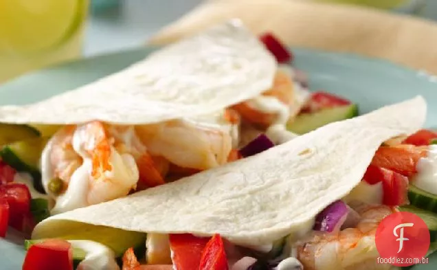 Tacos De Camarão Cítrico Magro