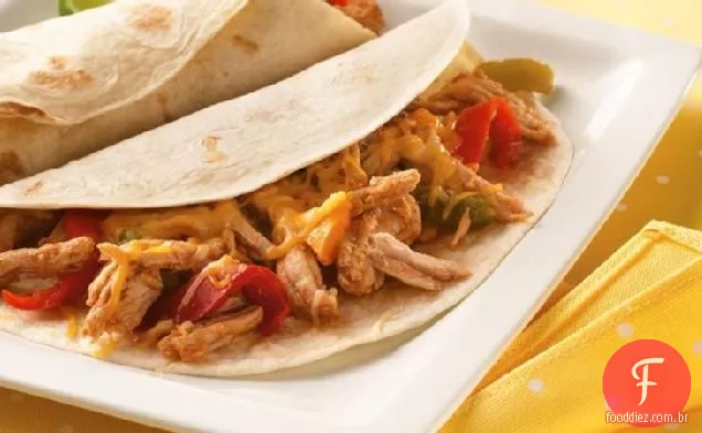 Fogão Lento Puxou Fajitas De Porco