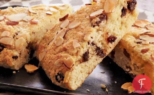 Chocolate Cereja Amêndoa Scones