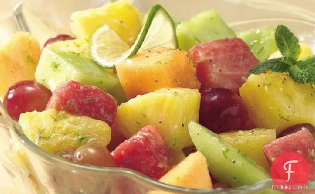Salada De Frutas Com Mel E Limão (Tamanho Da Multidão)