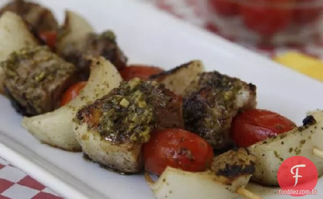 Espetos De Porco Grelhados Fáceis