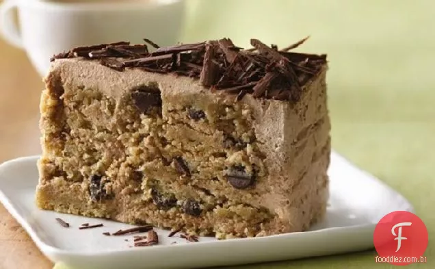 Bolo Sem Glúten Da Caixa De Gelo Da Microplaqueta Do Chocolate