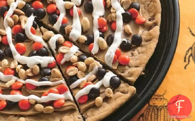 Peanutty Halloween Cookie Pizza
