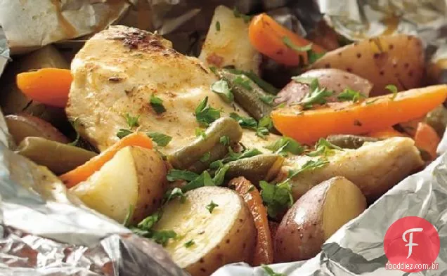 Pacotes De Jantar De Frango Páprica Grelhada