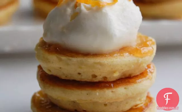 Mini Mimosa Pancake Stacks