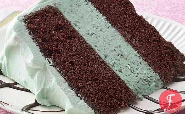Bolo De Sorvete De Menta E Chocolate