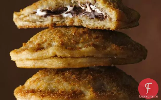 Mini S'mores tortas de mão