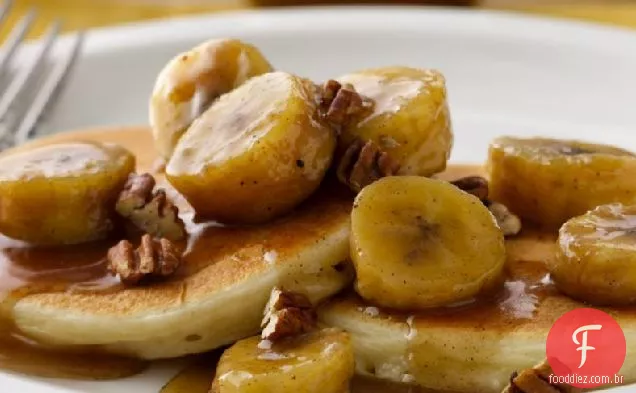 Bananas Foster Panquecas