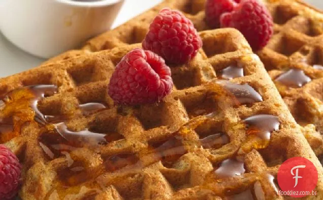 Waffles De Leitelho De Grãos Inteiros