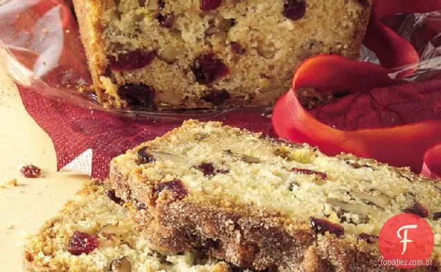 Pão De Cranberry-Maçã-Noz