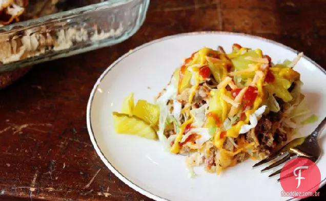 Bacon Cheeseburger Nacho Bake