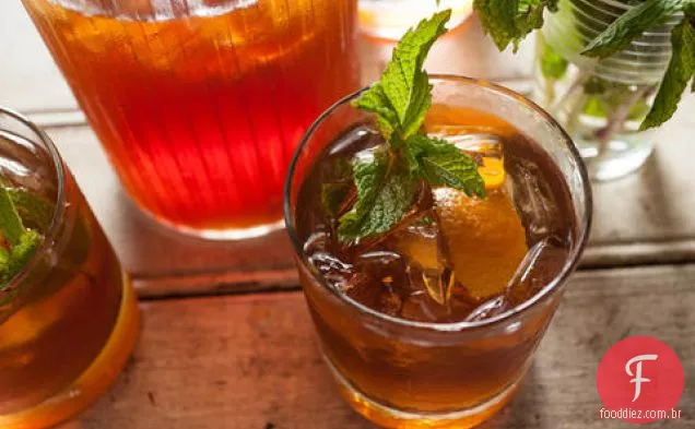 Chá e uísque Highball
