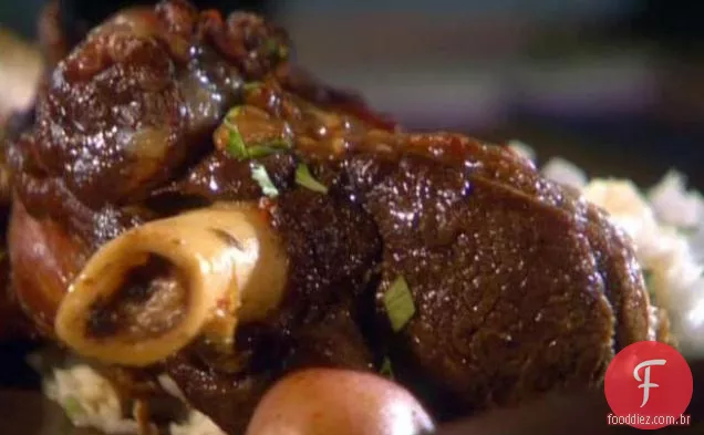Curry Cordeiro Shanks com batatas