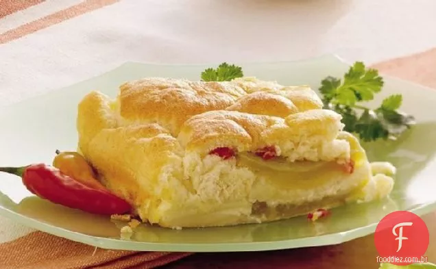Chiles Rellenos Egg Soufflé Bake